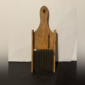 Vintage primitive vegetable slicer mandolin